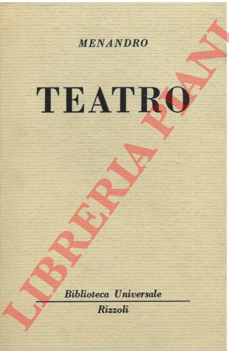 MENANDRO - - Teatro.
