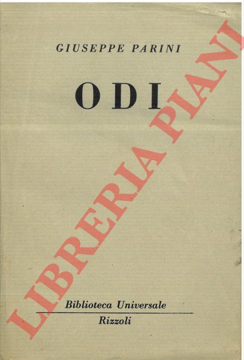 PARINI Giuseppe - - Odi.