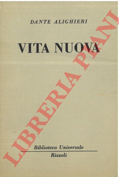 ALIGHIERI Dante - - Vita nuova.