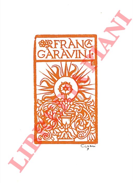 CISARI Giulio - - Ex libris  Franca Garavini.