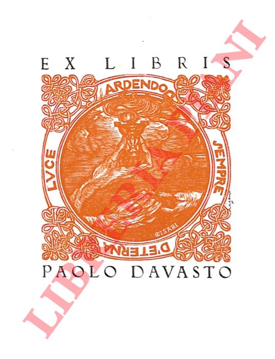 CISARI Giulio - - Ex libris Paolo Davasto.