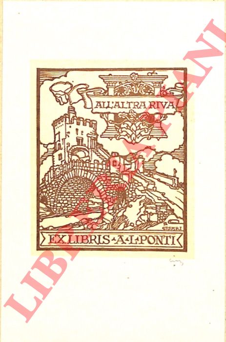 CISARI Giulio - - Ex libris A. L. Ponti.