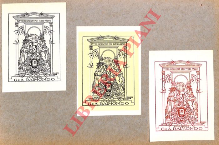 CISARI Giulio - - Ex libris G. e A. Raimondo.