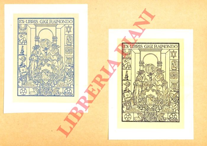 CISARI Giulio - - Due Ex libris Gigi Raimondo.