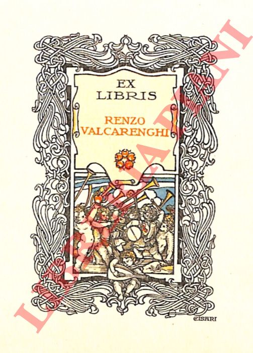 CISARI Giulio - - Ex libris Renzo Valcarenghi.