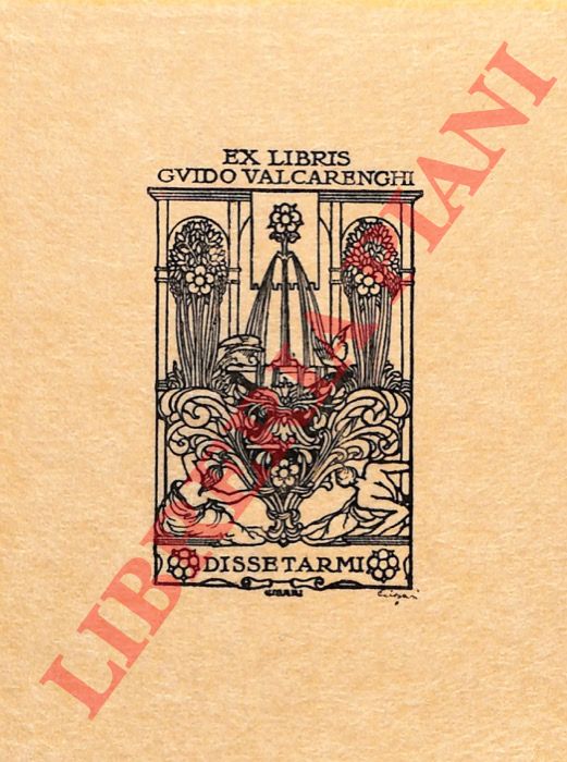 CISARI Giulio - - Ex libris Guido Valcarenghi.