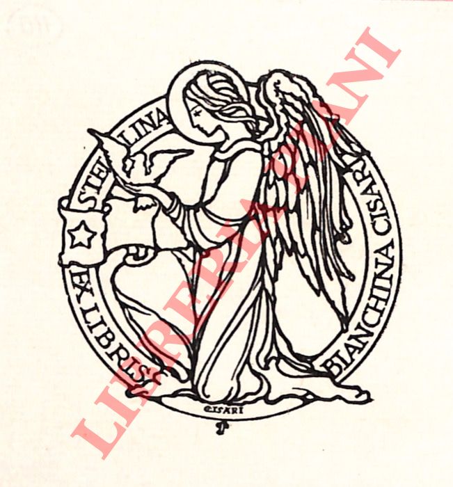 CISARI Giulio - - Ex libris Stellina Bianchina Cisari.