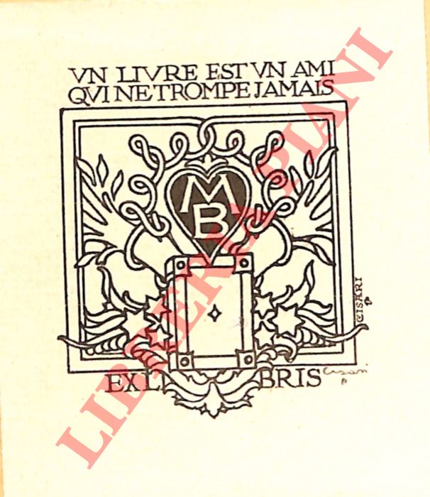 CISARI Giulio - - Ex libris M.B.