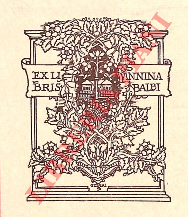 CISARI Giulio - - Ex libris Annina Balbi.