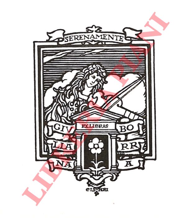 CISARI Giulio - - Ex libris Giuliana Borra.