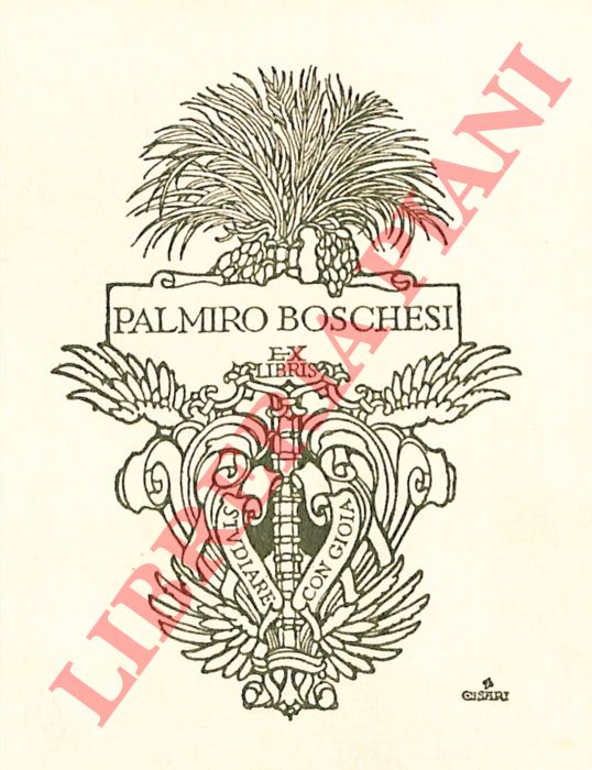 CISARI Giulio - - Ex libris Palmiro Boschesi.