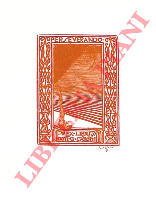 CISARI Giulio - - Ex libris Dottor G. Carotti.