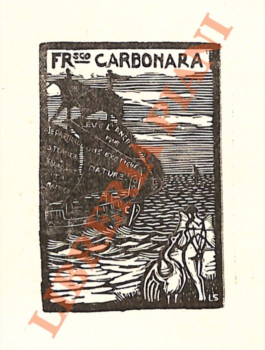 SERVOLINI Luigi - - Ex libris Francesco Carbonara.