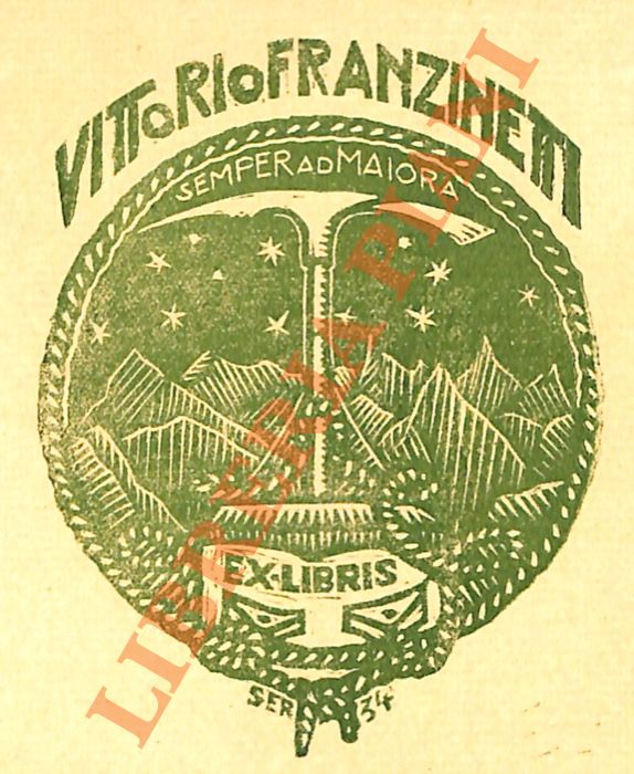 SERVOLINI Luigi - - Ex libris Vittorio Franzinetti.