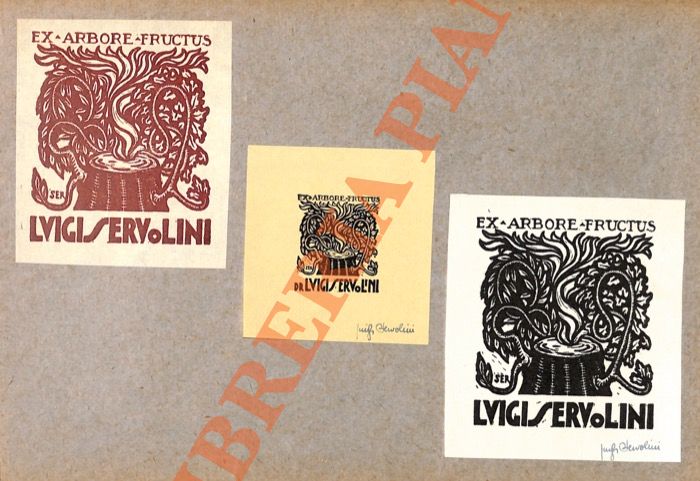 SERVOLINI Luigi - - Ex libris Luigi Servolini.