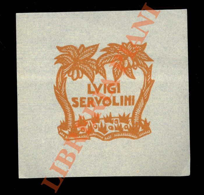SERVOLINI Luigi - - Ex libris Luigi Servolini.