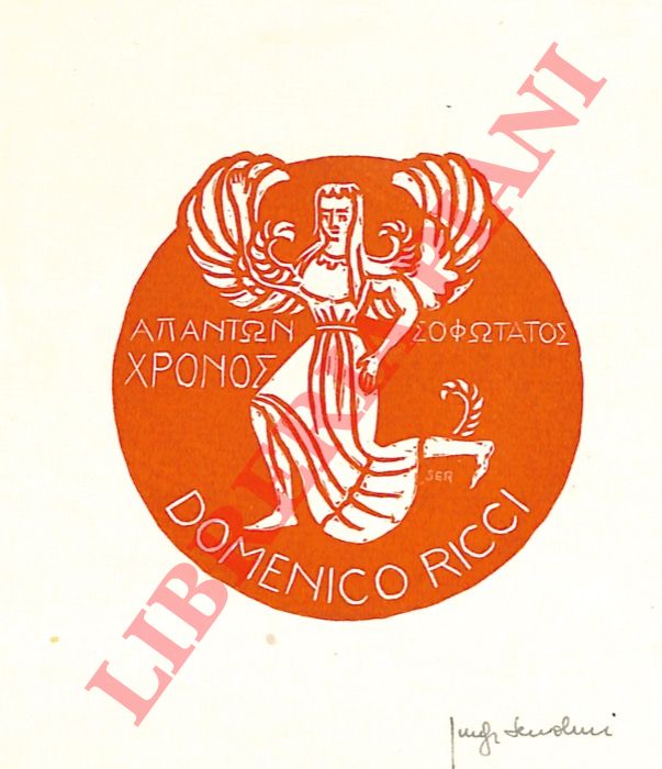 SERVOLINI Luigi - - Ex libris Domenico Ricci.