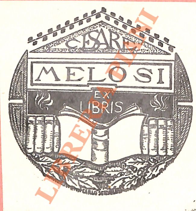SERVOLINI Carlo - - Ex libris Cesare Melosi.