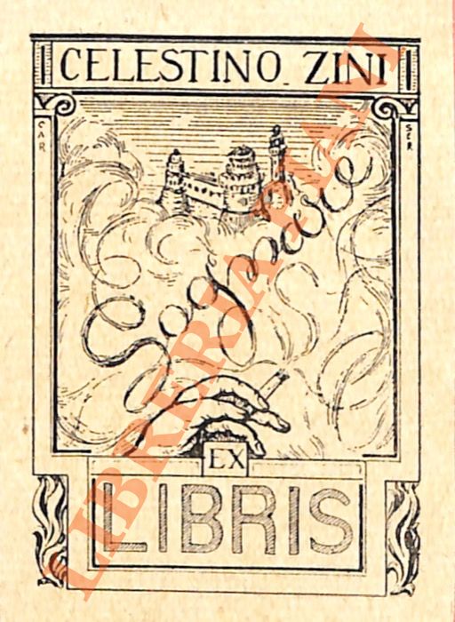 SERVOLINI Carlo - - Ex libris Celestino Zini.