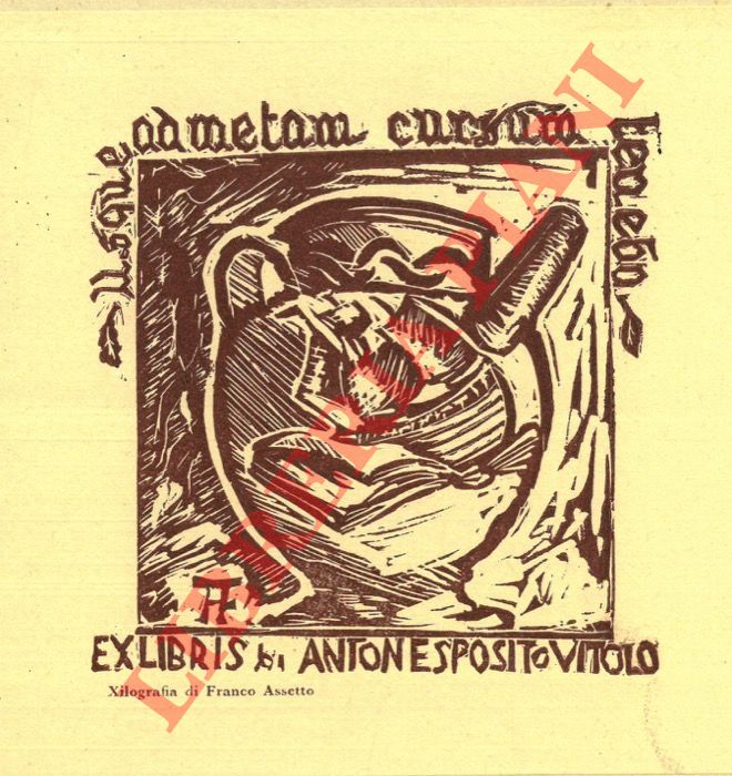 ASSETTO Franco - - Ex libris Anton Esposito Vitolo.
