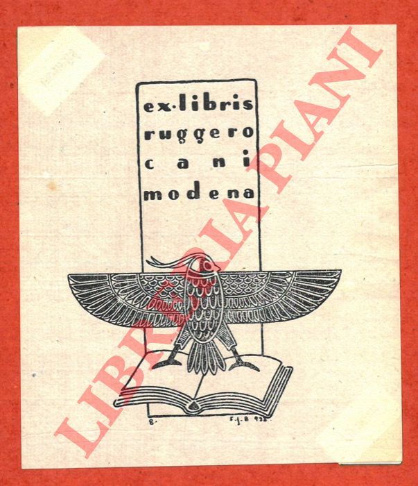 BASSOLI F.S - - Ex libris Ruggero Cani, Modena.