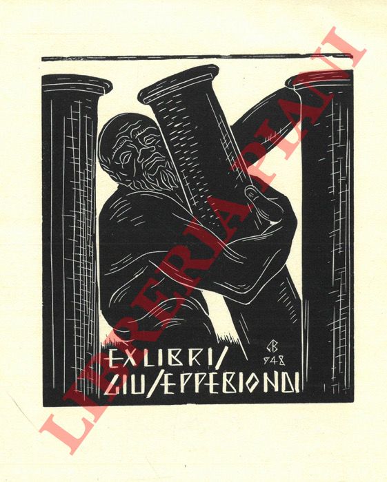 BIONDI Giuseppe - - Ex libris Giuseppe Biondi.