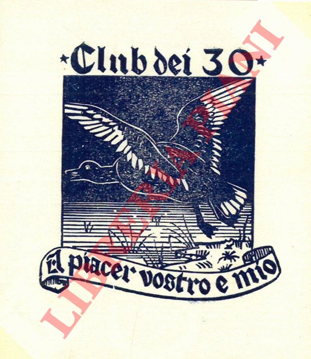 BOCCOLARI Benito - - Ex libris Club dei 30.