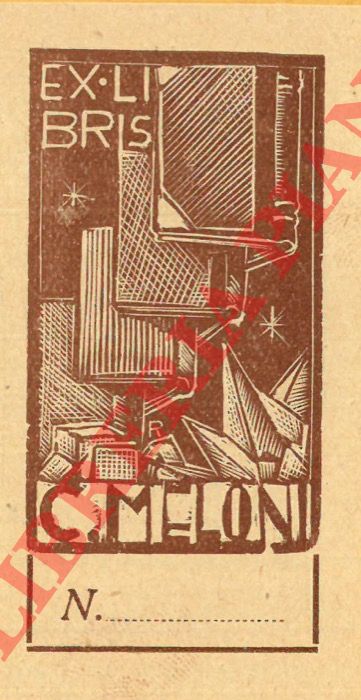 BRANCA Remo - - Ex libris C. Meloni.