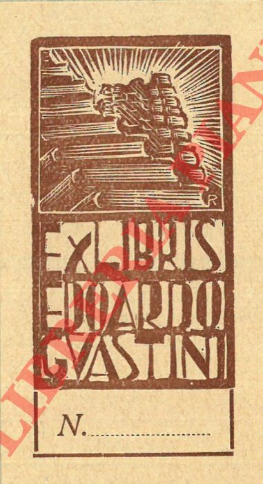 BRANCA Remo - - Ex libris Edoardo Guastini.