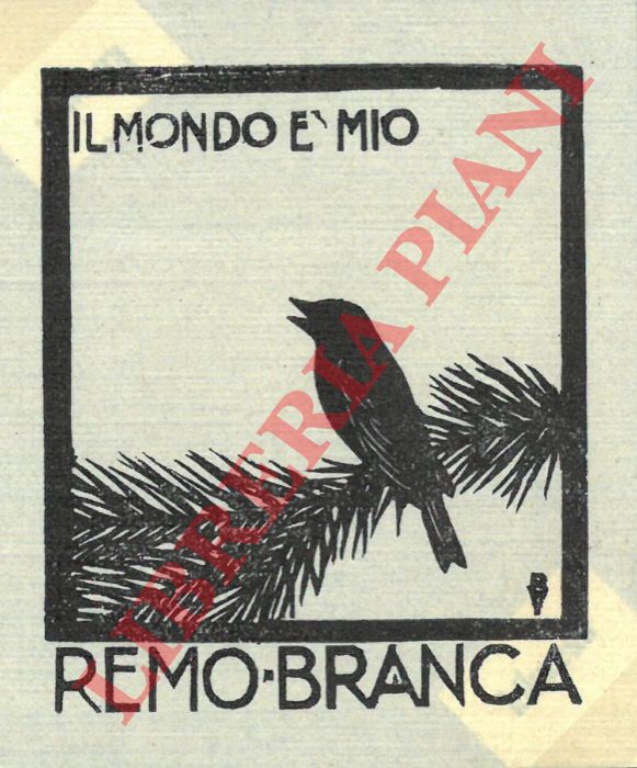 BRANCA Remo - - Ex libris Remo Branca.