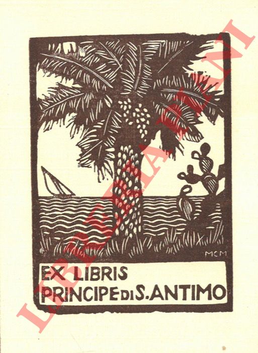 CAMMARATA MONTEVERDE Maria Cecilia - - Ex libris Principe di S. Antimo.