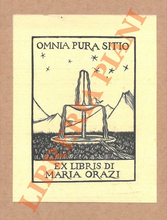 CICCOTTI Maria - - Ex libris Maria Orazi.