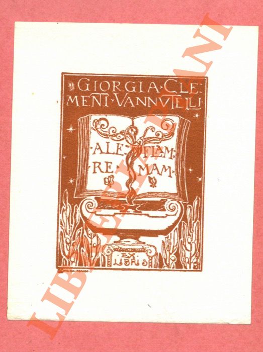 CIPRIANI Gino - - Ex libris Giorgia Clementi Vannutelli.