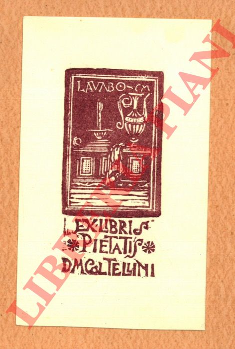 COLTELLINI D.M. - - Ex libris Pietatis D.M. Cotellini.