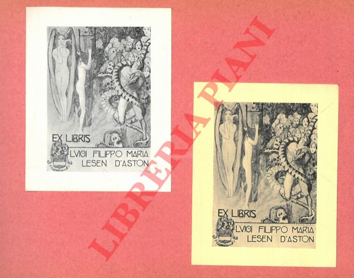 D'ANNA Anna Beatrice - - Ex libris Luigi Filippo Maria Lesen D'Aston.