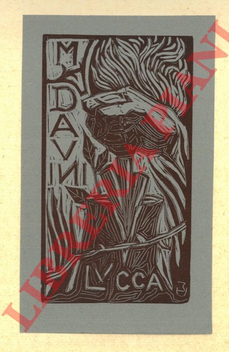 DAVINI Mario - - Ex libris M. Davini, Lucca