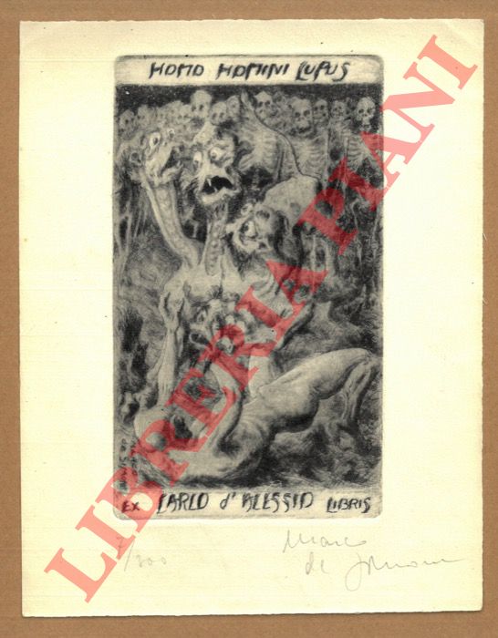 DE SIMONE Marco - - Ex libris Carlo D'Alessio.