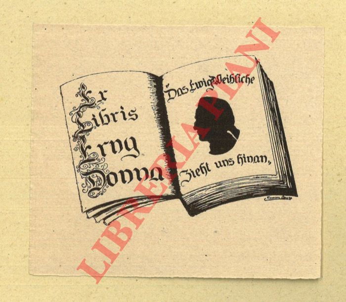 DONNA Giovanni - - Ex libris Erng. Donna.