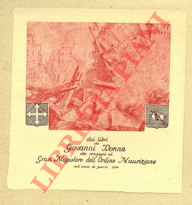 DONNA Giovanni - - Ex libris Giovanni Donna.