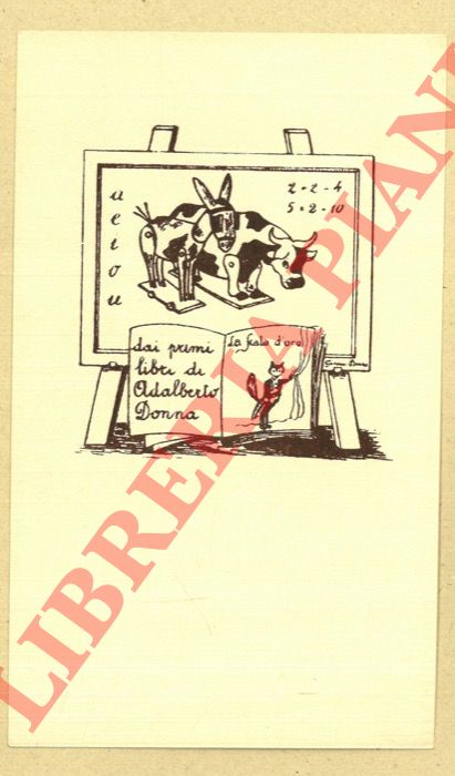 DONNA Giovanni - - Ex libris [dai primi libri di] Adalberto Donna.