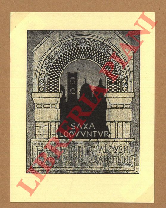 ANGELINI Luigi - - Ex libris Aloysii Angelini.
