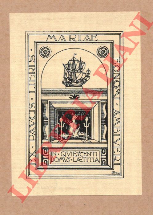 ANGELINI Luigi - - Ex libris Mariae Bonomi Ambiveri.