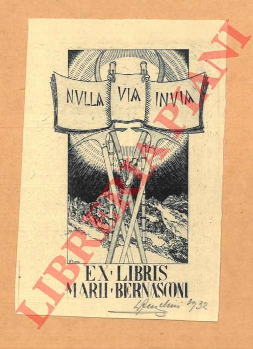 ANGELINI Luigi - - Ex libris Marii Bernasconi.