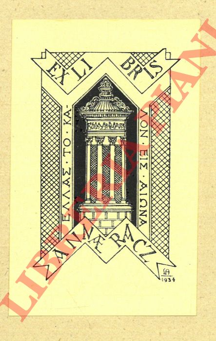 ANGELINI Luigi - - Ex libris Annae Racz.