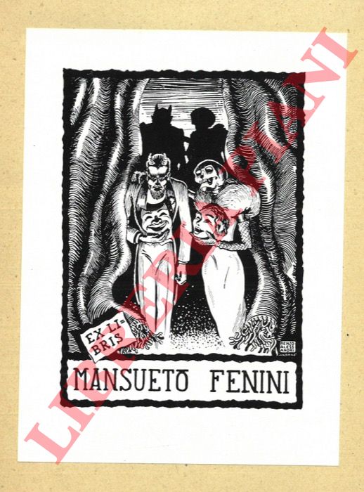 ALESSANDRI Renzo - - Ex libris Mansueto Fenini.
