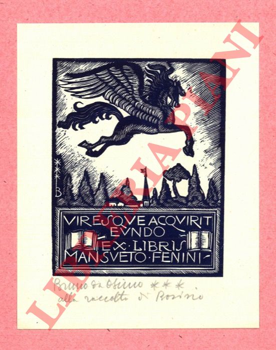 DA OSIMO  Bruno - - Ex libris Mansueto Fenini.