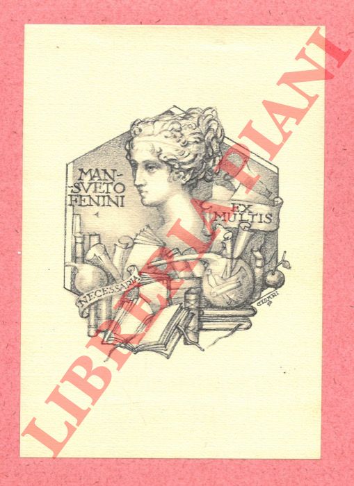 CISARI Giulio - - Ex libris Mansueto Fenini.