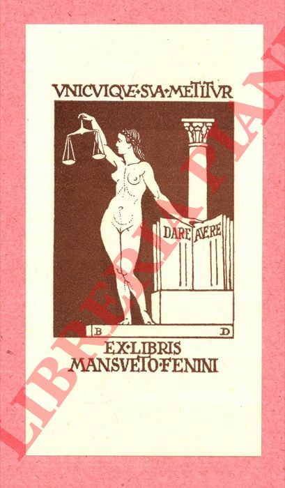 DISERTORI Bnevenuto - - Ex libris Mansueto Fenini.
