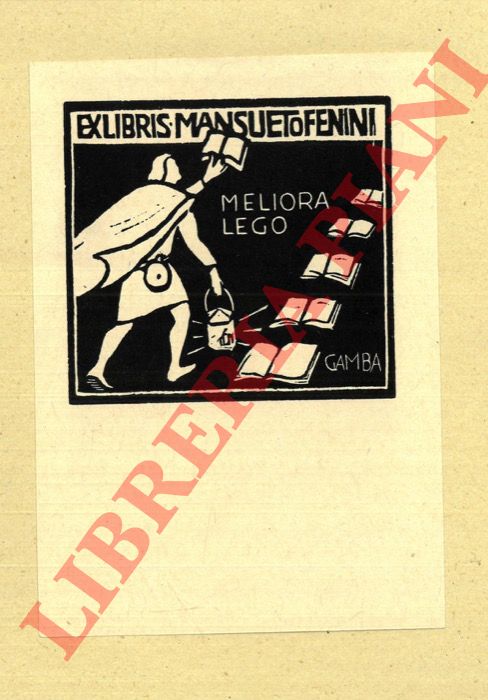 GAMBA Francesco - - Ex libris Mansueto Fenini.