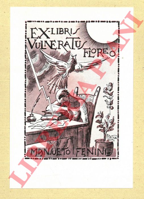 PIETRA Pietro - - Ex libris Mansueto Fenini.